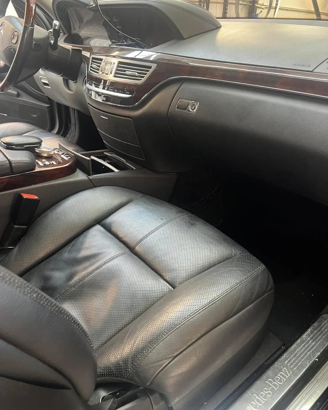 Кадър на Mercedes-Benz S-Class от реален проект на SRV Detailing